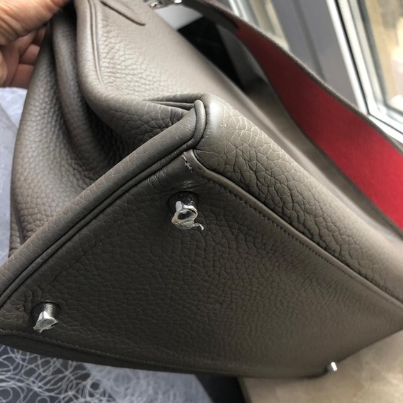 Hermès Kelly 35 Clemence Etain - Picture 2 of 4